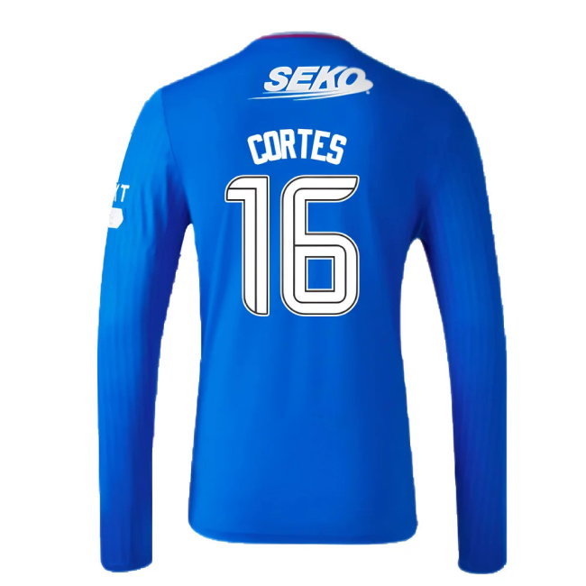 2023-2024 Rangers Long Sleeve Home Shirt (Cortes 16)