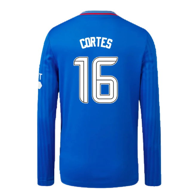2023-2024 Rangers Long Sleeve Home Shirt (Kids) (Cortes 16)