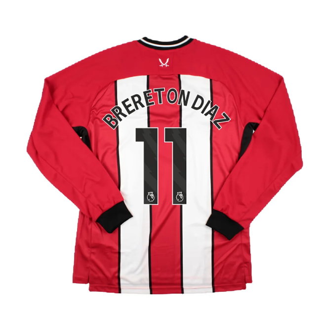 2023-2024 Sheffield United Home Long Sleeve Shirt (Brereton Diaz 11)