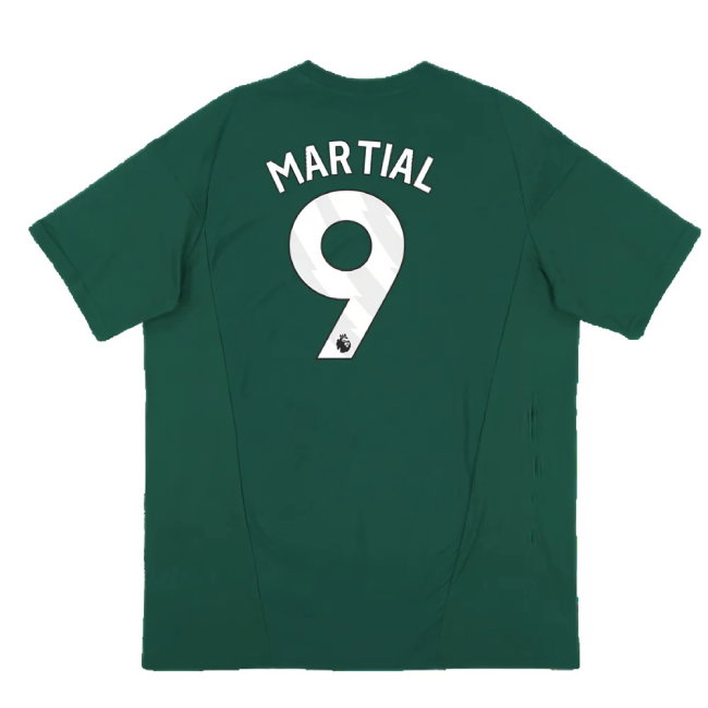 2023-2024 Man Utd Training Tee (Green) (Martial 9)