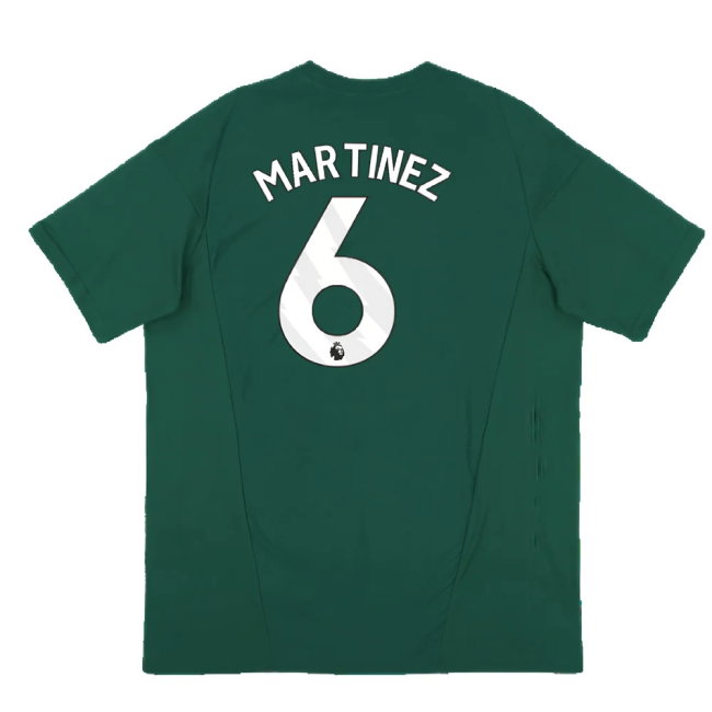 2023-2024 Man Utd Training Tee (Green) (Martinez 6)