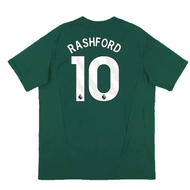 2023-2024 Man Utd Training Tee (Green) (Rashford 10)