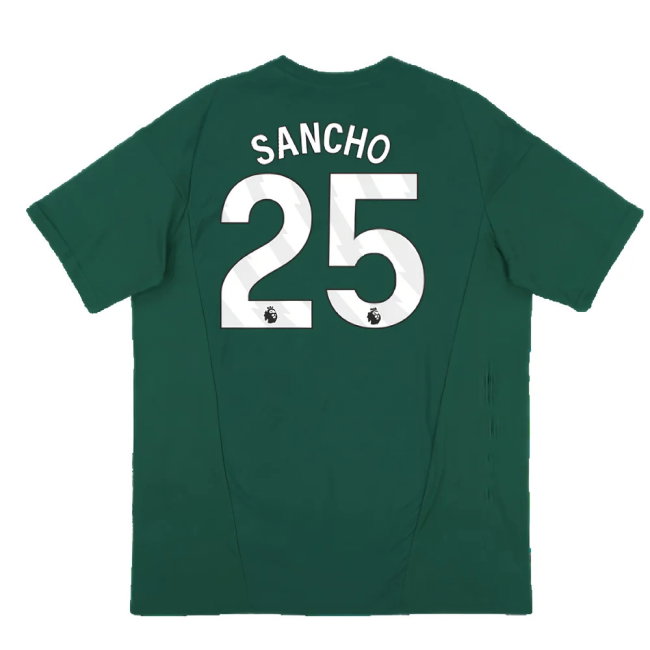 2023-2024 Man Utd Training Tee (Green) (Sancho 25)