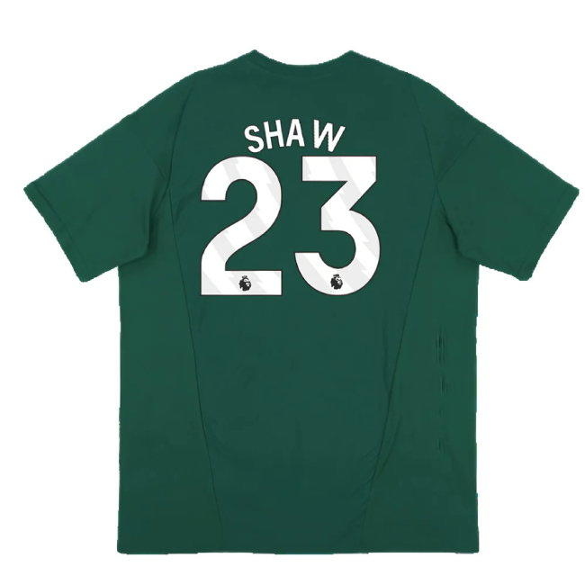 2023-2024 Man Utd Training Tee (Green) (Shaw 23)
