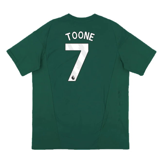 2023-2024 Man Utd Training Tee (Green) (Toone 7)