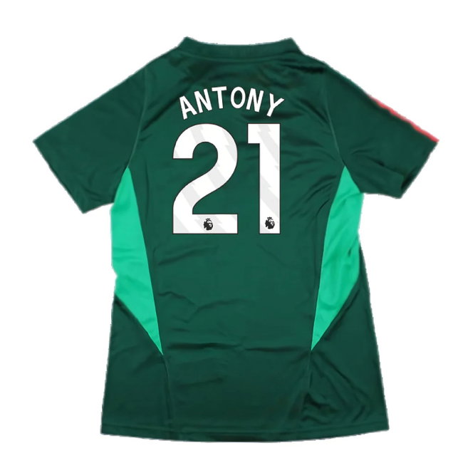 2023-2024 Man Utd Training Shirt (Green) - Ladies (Antony 21)