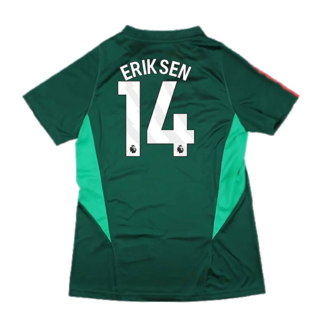 2023-2024 Man Utd Training Shirt (Green) - Ladies (Eriksen 14)