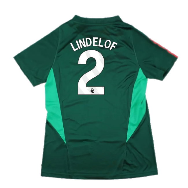 2023-2024 Man Utd Training Shirt (Green) - Ladies (Lindelof 2)