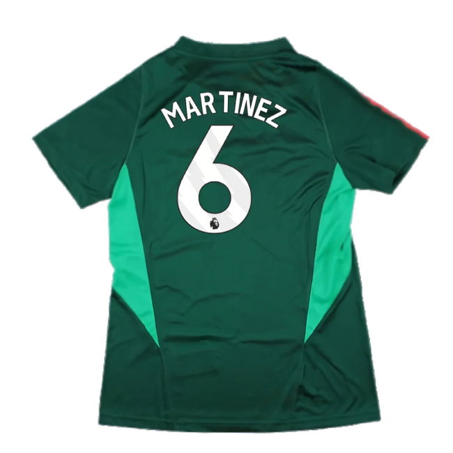 2023-2024 Man Utd Training Shirt (Green) - Ladies (Martinez 6)