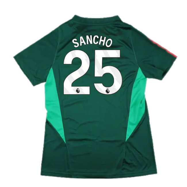 2023-2024 Man Utd Training Shirt (Green) - Ladies (Sancho 25)