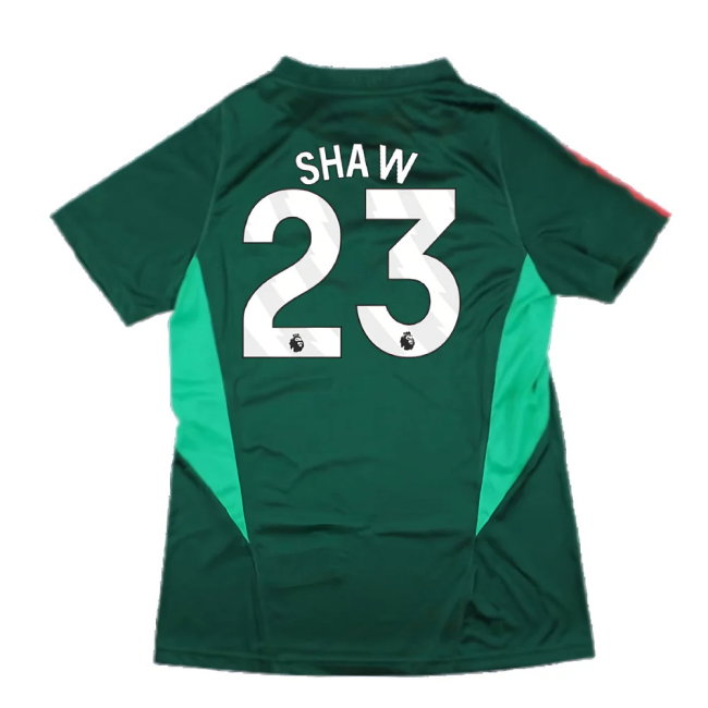 2023-2024 Man Utd Training Shirt (Green) - Ladies (Shaw 23)