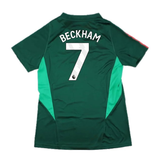 2023-2024 Man Utd Training Shirt (Green) - Ladies (Beckham 7)