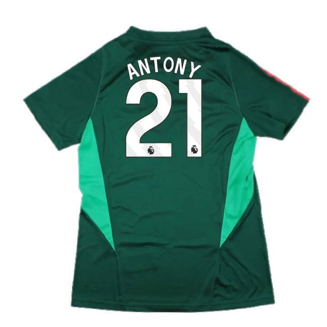 2023-2024 Man Utd Training Shirt (Green) - Ladies (Antony 21)