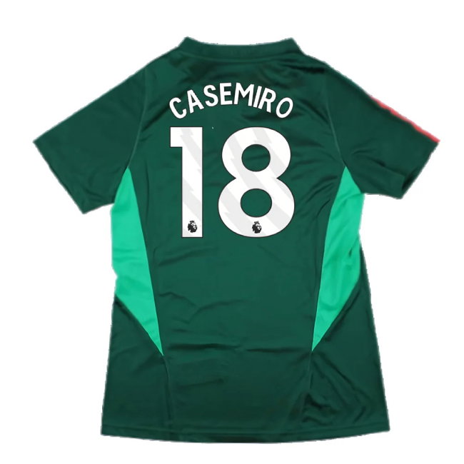 2023-2024 Man Utd Training Shirt (Green) - Ladies (Casemiro 18)