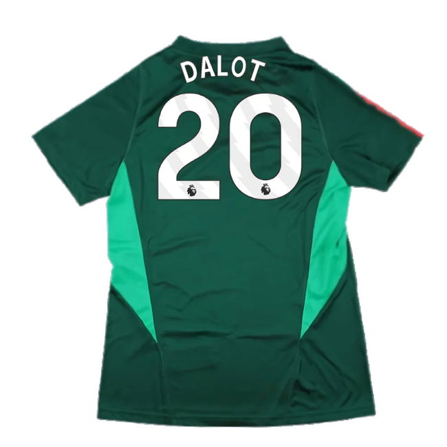 2023-2024 Man Utd Training Shirt (Green) - Ladies (Dalot 20)