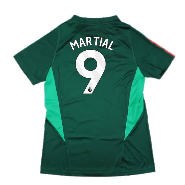 2023-2024 Man Utd Training Shirt (Green) - Ladies (Martial 9)