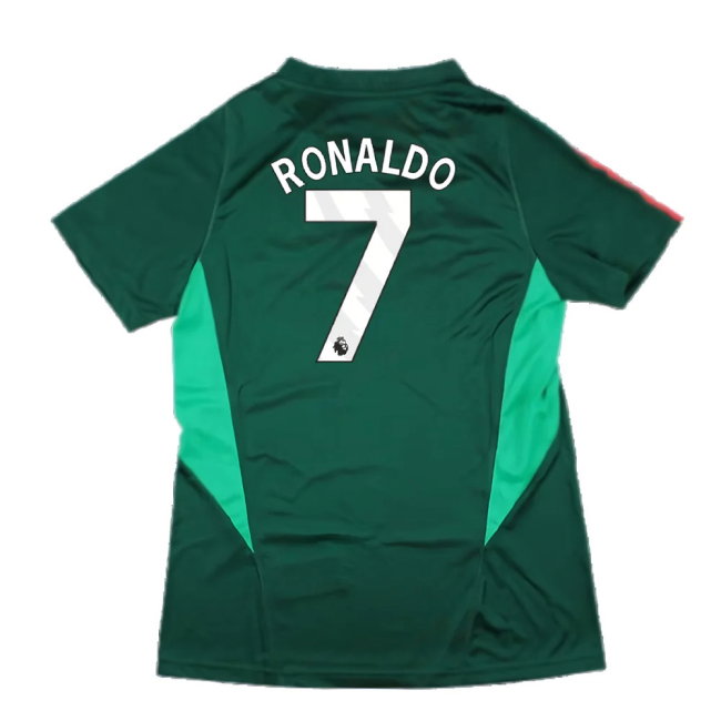 2023-2024 Man Utd Training Shirt (Green) - Ladies (Ronaldo 7)