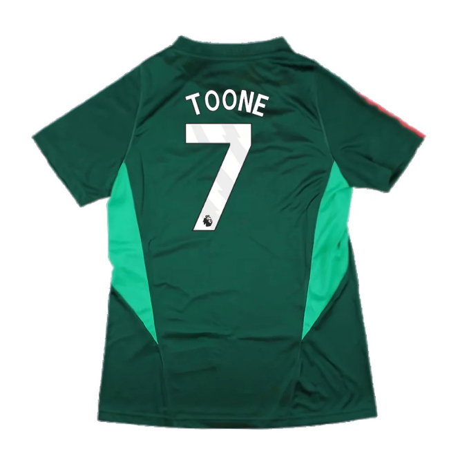 2023-2024 Man Utd Training Shirt (Green) - Ladies (Toone 7)