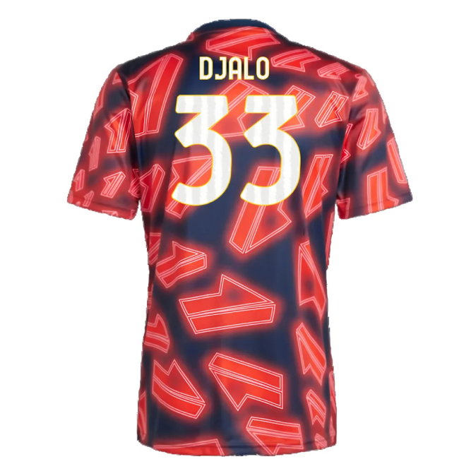 2023-2024 Juventus Pre Match Shirt (Night Indigo) (Djalo 33)