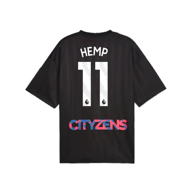 2023-2024 Man City FtblNrgy Jersey (Black) (Hemp 11)