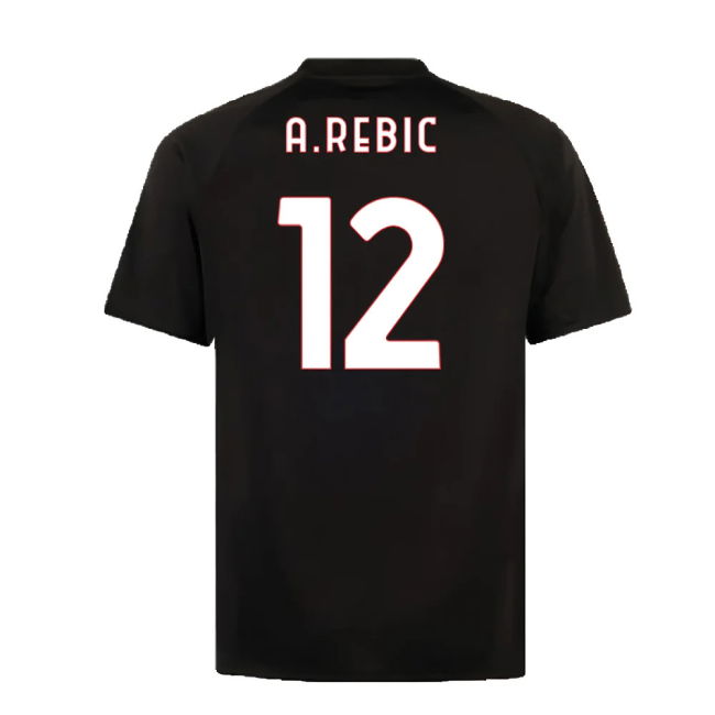 2023-2024 AC Milan Training Jersey (Grey) (A.Rebic 12)