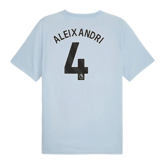 2023-2024 Man City Prematch SS Jersey (Silver Sky) (Aleixandri 4)