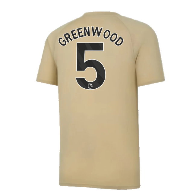 2023-2024 Man City Prematch SS Jersey (Granola) (Greenwood 5)