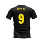 Barcelona 2008-2009 Retro Shirt T-shirt (Black) (Eto O 9)