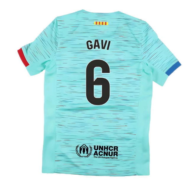 2023-2024 Barcelona Third Shirt (Kids) (Gavi 6)