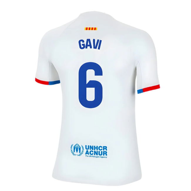 2023-2024 Barcelona Away Shirt (Kids) (Gavi 6)