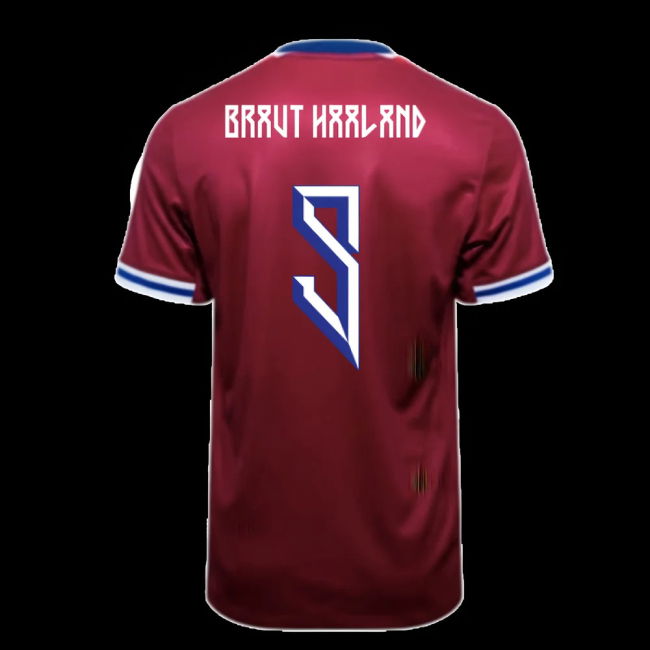 2024-2025 Norway Home Shirt (BRAUT HAALAND 9)
