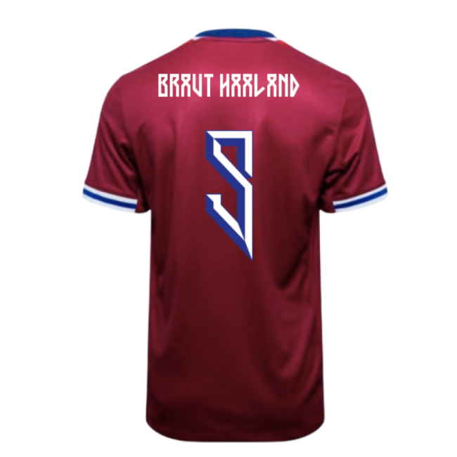 2024-2025 Norway Home Shirt (BRAUT HAALAND 9)