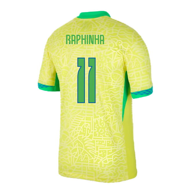 2024-2025 Brazil Home Shirt (Raphinha 11)