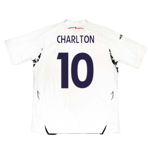 England 2007-09 Home Shirt (XLB) (Fair) (Charlton 10)