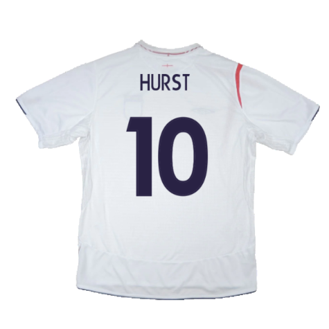 England 2005-2007 Home Shirt (XL) (Very Good) (Hurst 10)