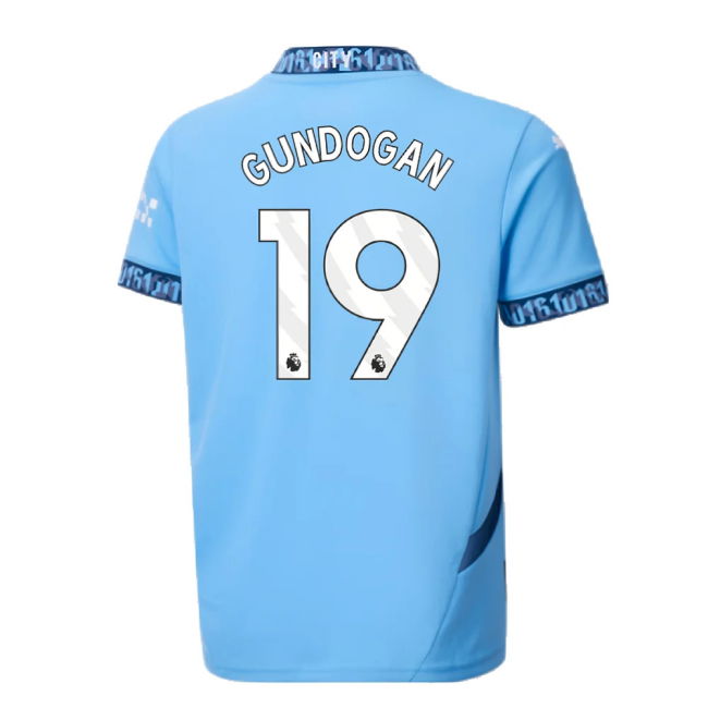 2024-2025 Man City Home Shirt (Kids) (Gundogan 19)