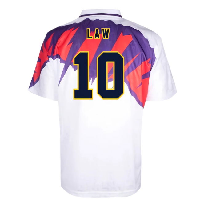 Scotland 1992 Away Retro Shirt (Law 10)