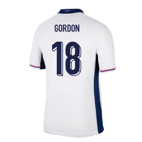 2024-2025 England Home Shirt (Gordon 18)