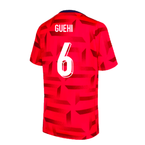 2024-2025 England Dri-FIT Pre-Match Shirt (Red) (Guehi 6)