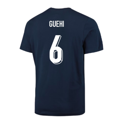2024-2025 England Football T-Shirt (Navy) (Guehi 6)