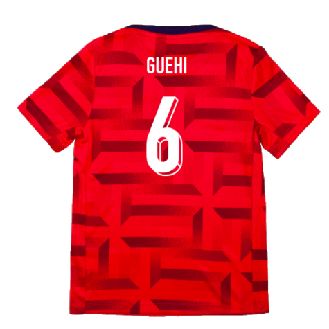 2024-2025 England Academy Pro Pre-Match Top (Siren Red) - Kids (Guehi 6)