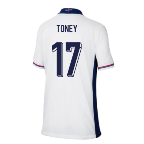2024-2025 England Home Shirt (Kids) (Toney 17)