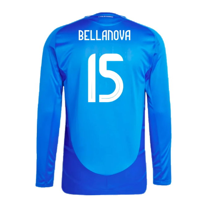 2024-2025 Italy Authentic Long Sleeve Home Shirt (BELLANOVA 15)