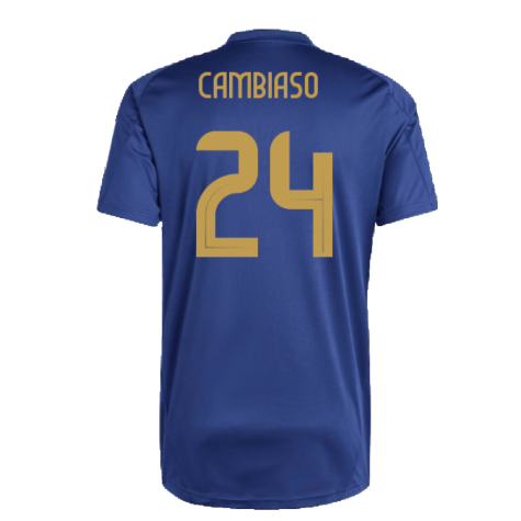2024-2025 Italy Training Tee (Navy) (CAMBIASO 24)
