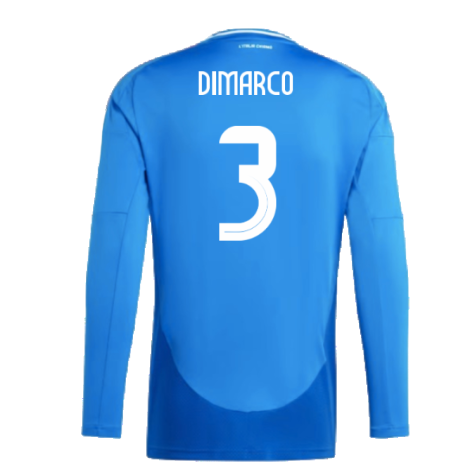 2024-2025 Italy Long Sleeve Home Shirt (DIMARCO 3)