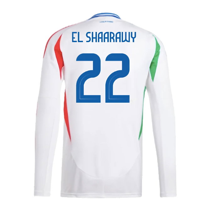 2024-2025 Italy Long Sleeve Away Shirt (EL SHAARAWY 22)