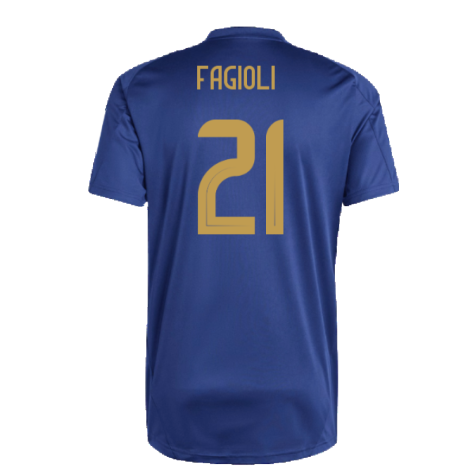 2024-2025 Italy Training Tee (Navy) (FAGIOLI 21)