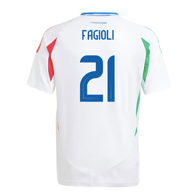 2024-2025 Italy Away Shirt (Kids) (FAGIOLI 21)