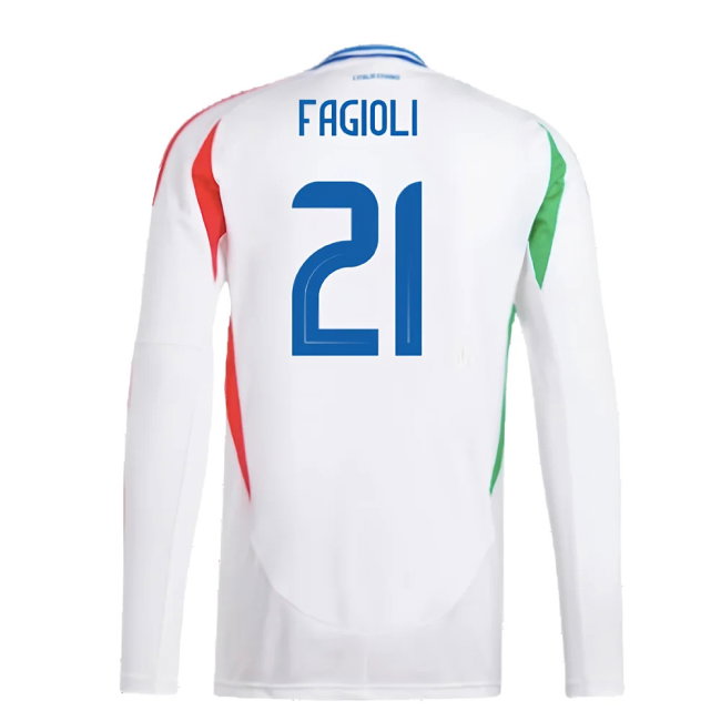 2024-2025 Italy Long Sleeve Away Shirt (FAGIOLI 21)