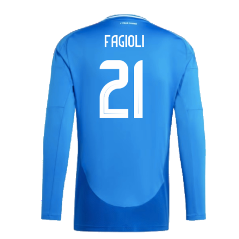 2024-2025 Italy Long Sleeve Home Shirt (FAGIOLI 21)